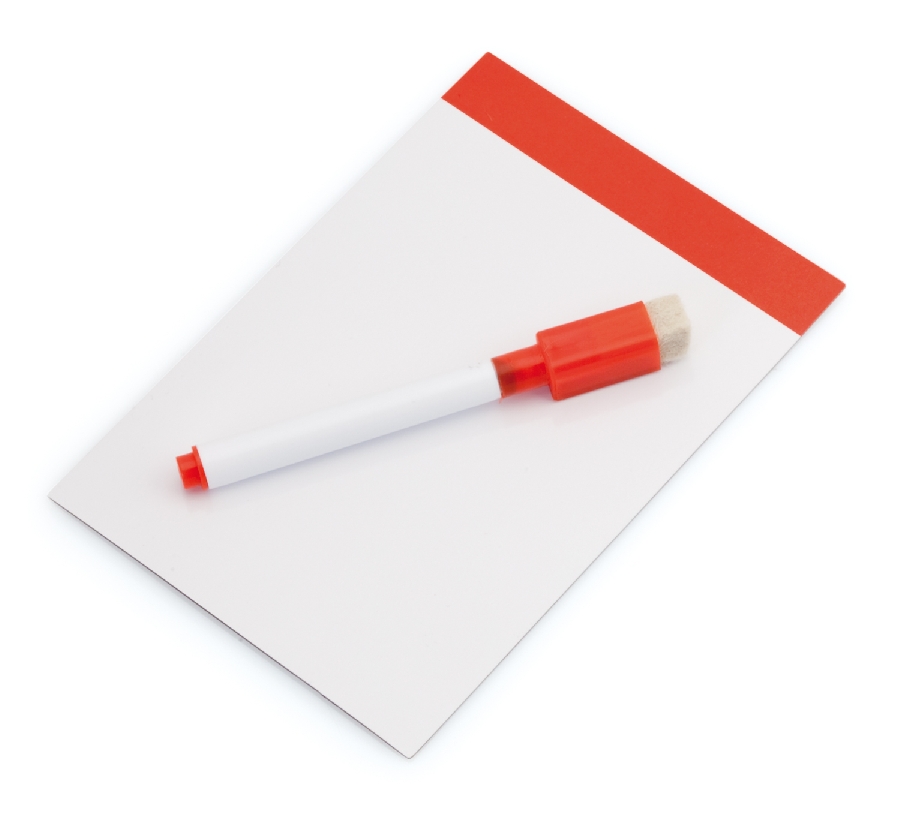 Magnetyczna tablica do pisania, pisak, gumka V7560-05 czerwony