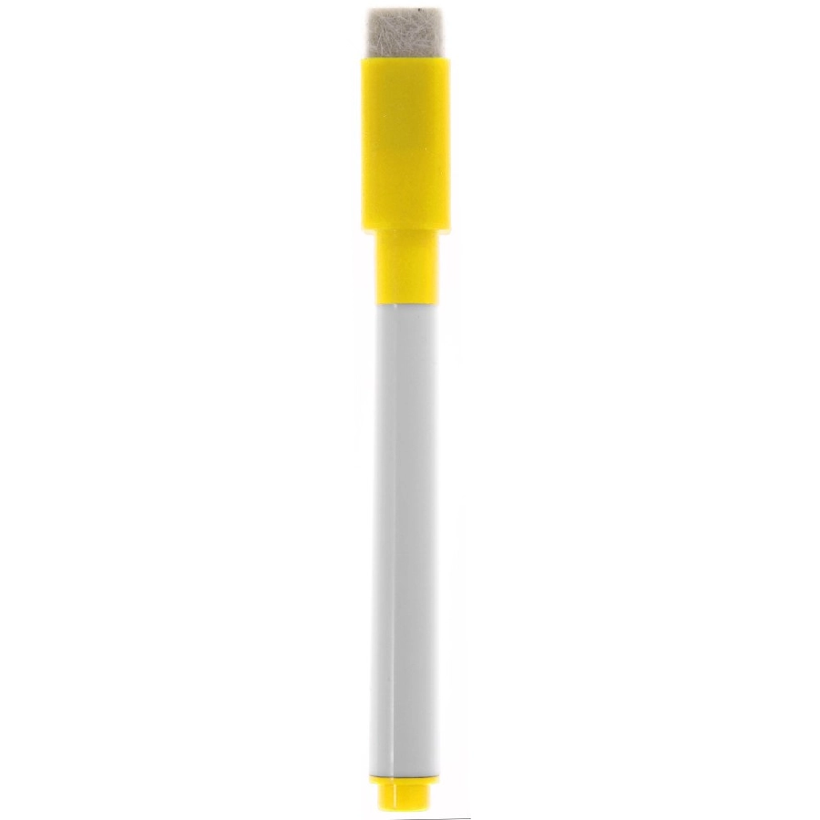 Tablica do pisania z magnesem na lodówkę, pisak, gumka V7560-08 żółty
