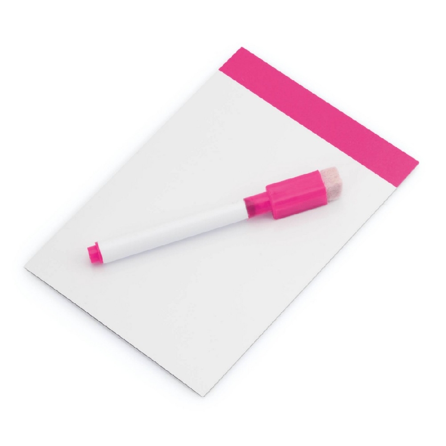 Magnetyczna tablica do pisania, pisak, gumka V7560-21 różowy