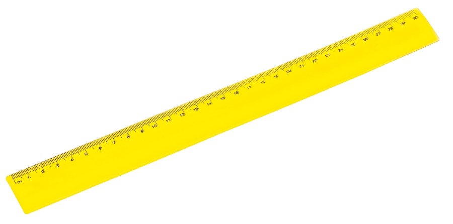 Elastyczna linijka V7624-08 żółty