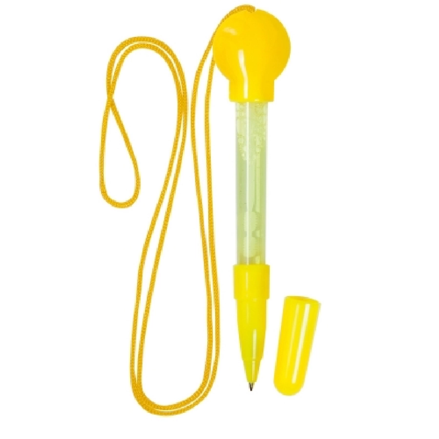 Długopis, urządzenie do robienia baniek mydlanych V7633-08 żółty