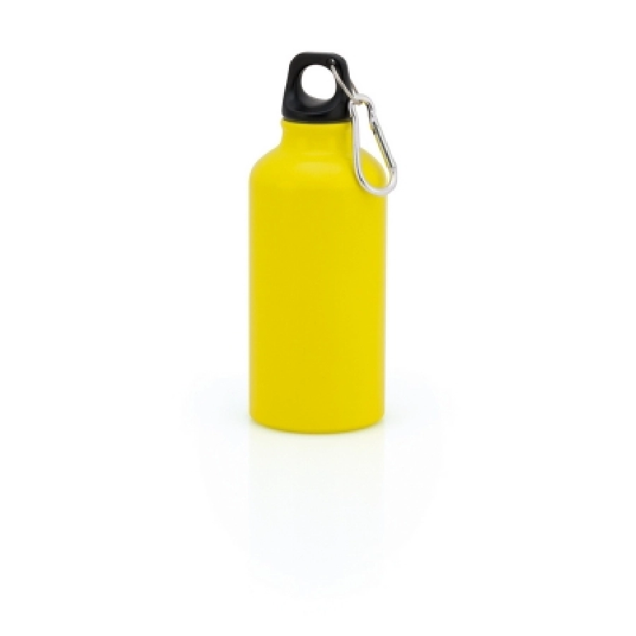 Butelka sportowa 400 ml z karabińczykiem V7647-08 żółty