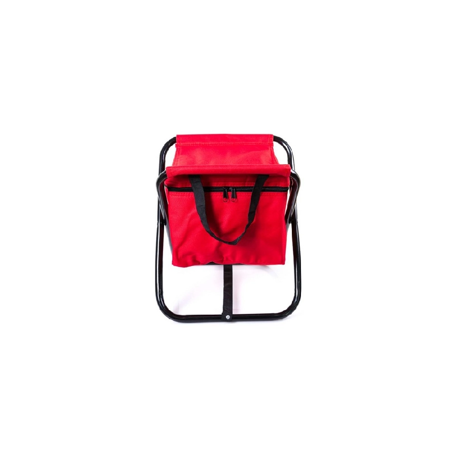 Torba termoizolacyjna z krzesłem, składana V7650-05 czerwony