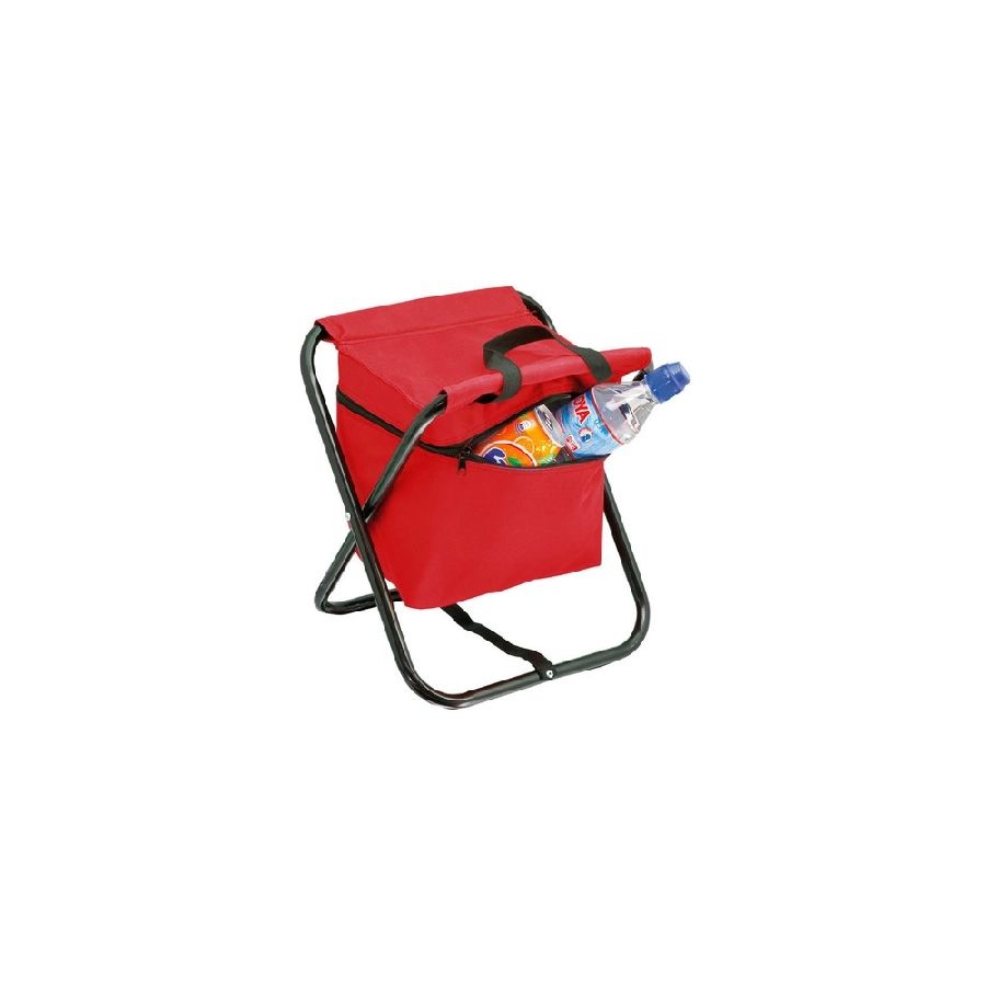 Torba termoizolacyjna z krzesłem, składana V7650-05 czerwony