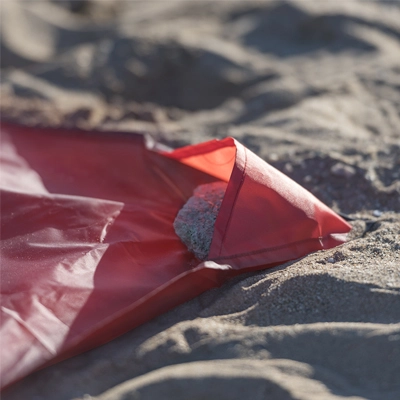 Wodoodporna mata piknikowa, mata plażowa V7894-05 czerwony