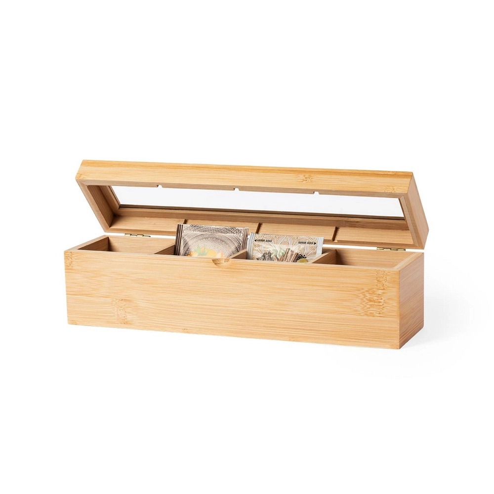 Bambusowe pudełko na herbatę V8220-18