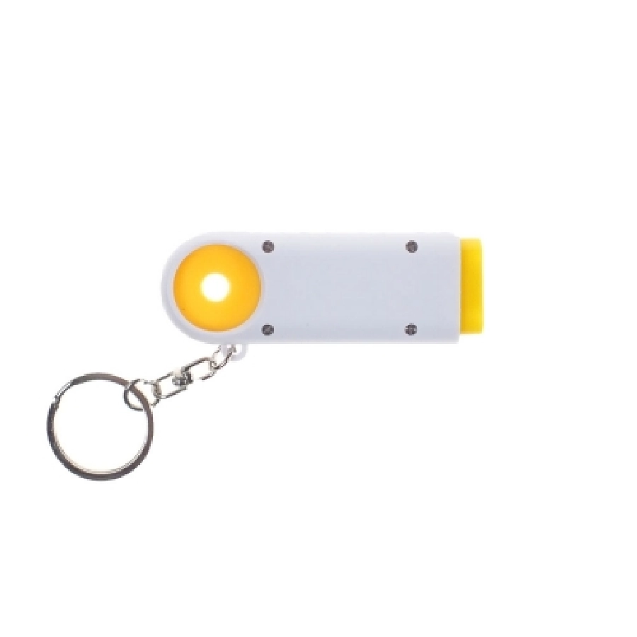 Brelok do kluczy, żeton do wózka na zakupy, lampka LED V8434-08 żółty