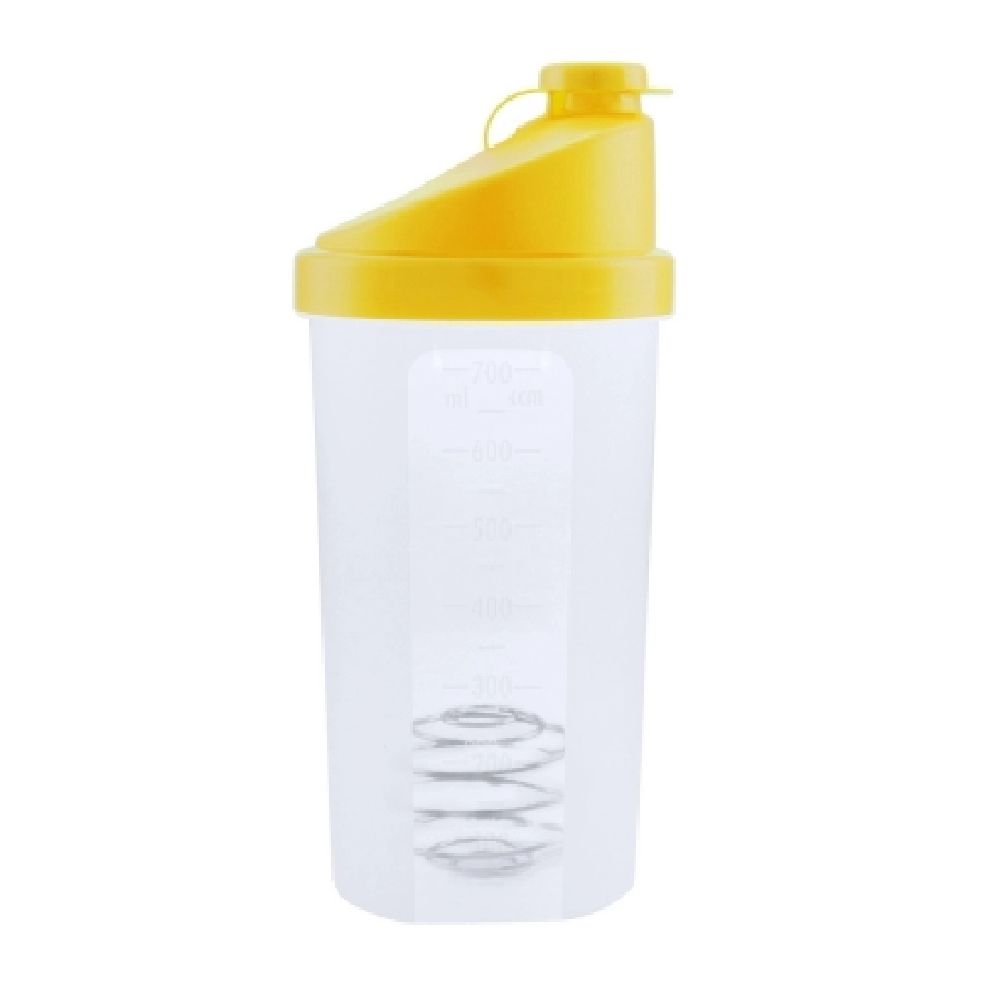 Butelka sportowa 700 ml, shaker V8438-08 żółty