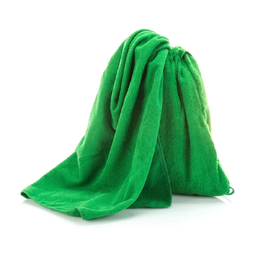 Worek ze sznurkiem, ręcznik V8453-06 zielony