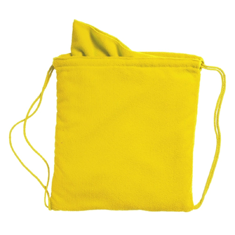 Worek ze sznurkiem, ręcznik V8453-08 żółty