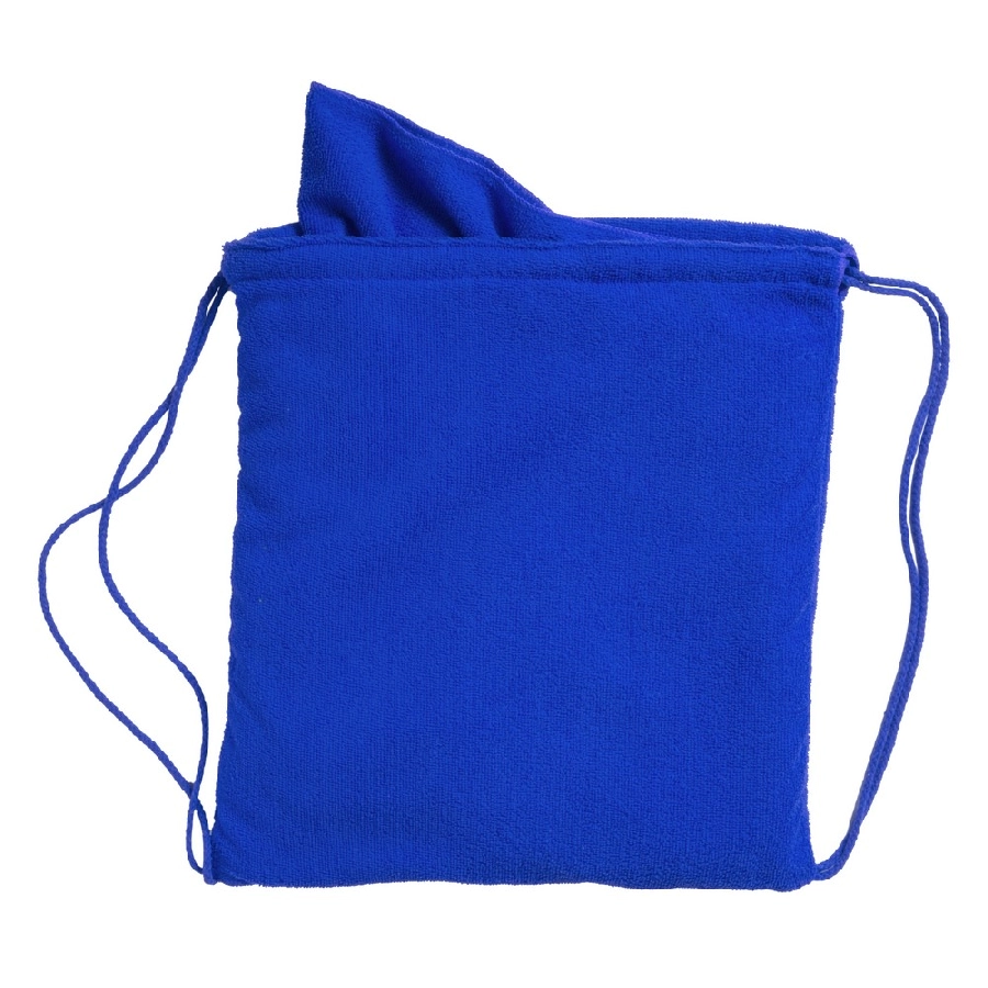 Worek ze sznurkiem, ręcznik V8453-11 niebieski