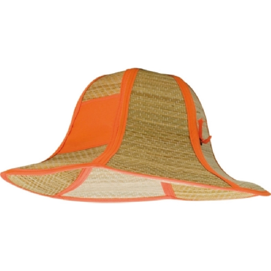 Składany kapelusz plażowy V8604-07 pomarańczowy