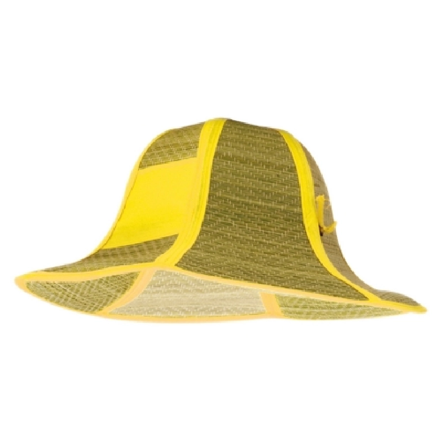 Składany kapelusz plażowy V8604-08 żółty