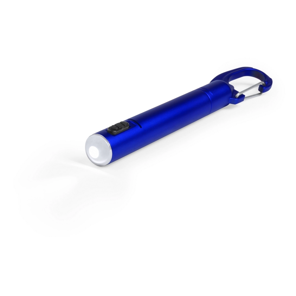 Latarka 1 LED, długopis i karabińczyk V8735-11 niebieski