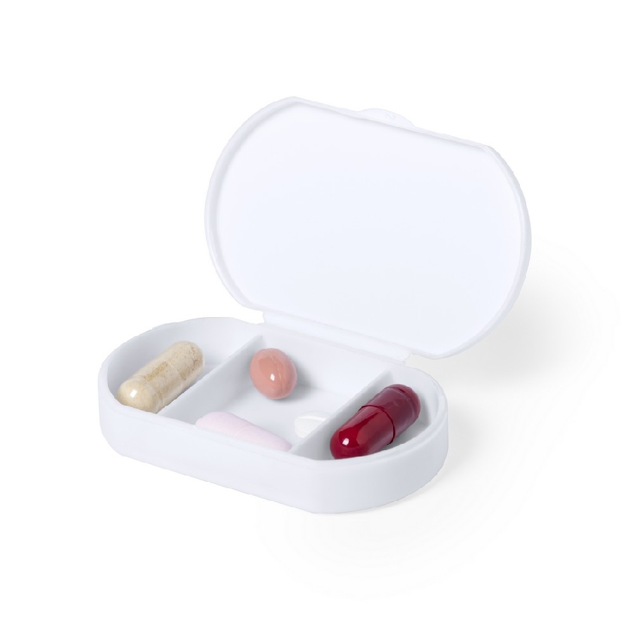 Antybakteryjny pojemnik na tabletki z 3 przegrodami V8862-02
