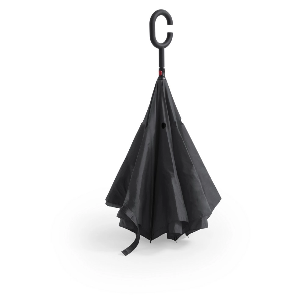 Odwracalny parasol manualny V8987-03 czarny