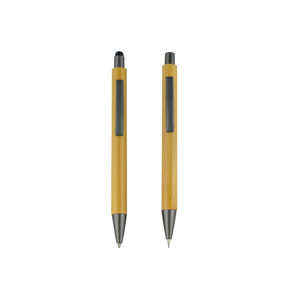 Bambusowy zestaw piśmienny, długopis touch pen i ołówek mechaniczny | Wallace V9342-17