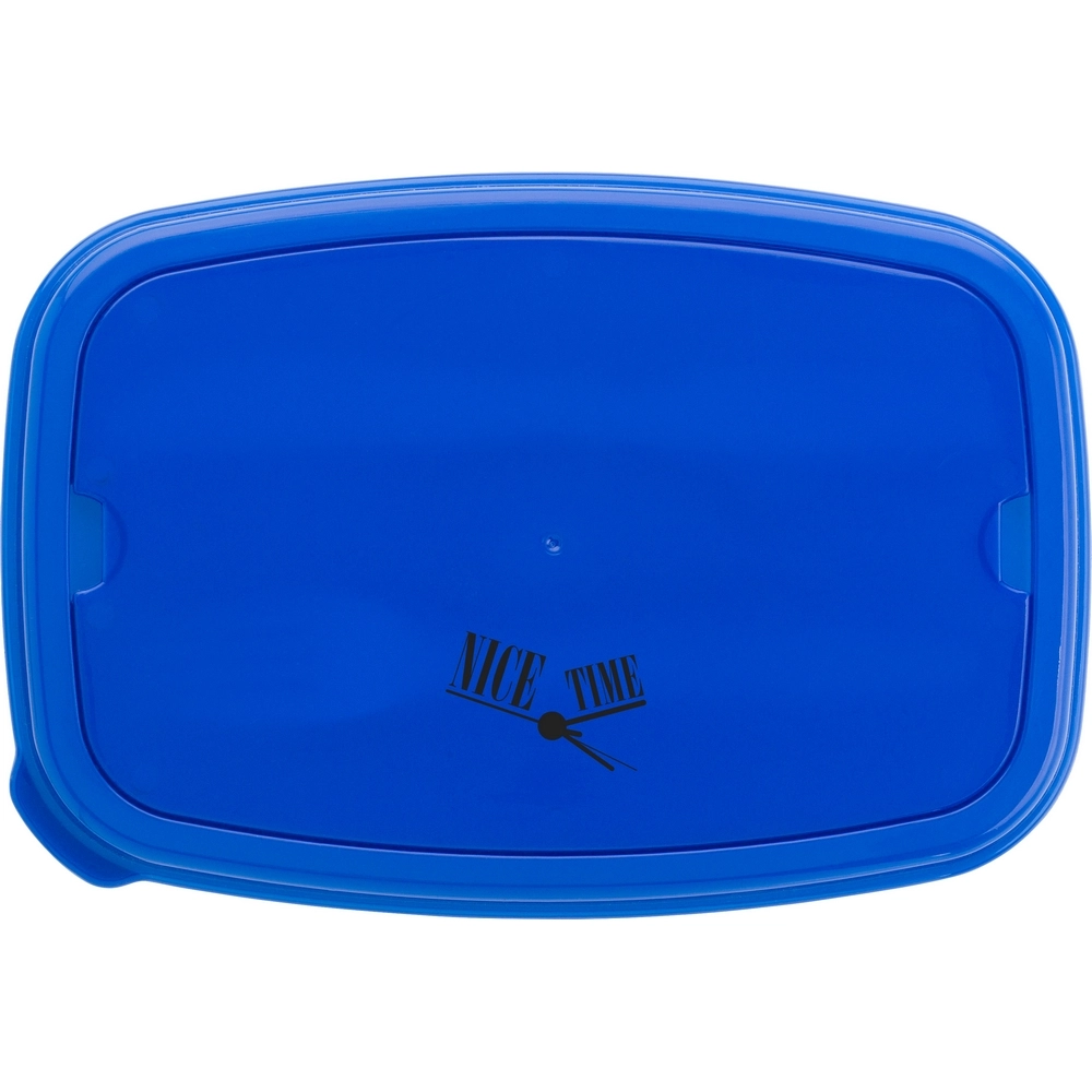 Torba termoizolacyjna, pudełko śniadaniowe 1,2 L, sztućce V9419-11 niebieski