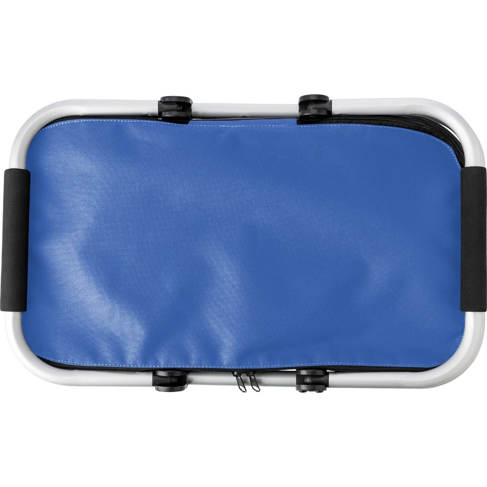 Koszyk poliestrowy, składany, torba termoizolacyjna V9432-11 niebieski