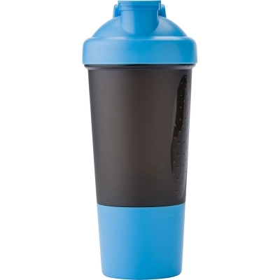 Butelka sportowa 500 ml, shaker V9469-23 niebieski