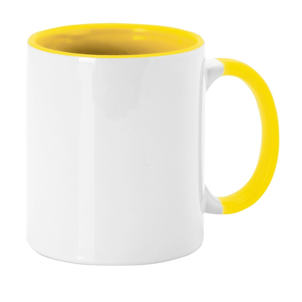 Kubek ceramiczny 350 ml V9504-08 żółty