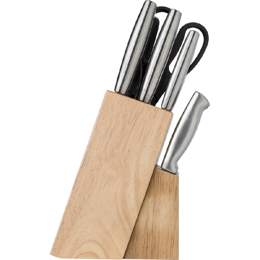 Zestaw noży kuchennych V9564-17 drewno
