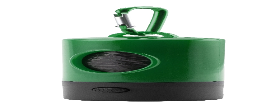 Zasobnik z woreczkami na psie odchody, lampka LED V9634-06 zielony