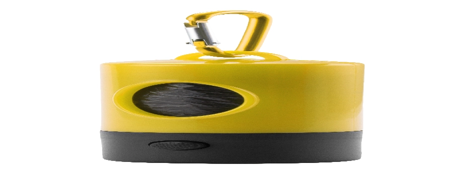 Zasobnik z woreczkami na psie odchody, lampka LED V9634-08 żółty