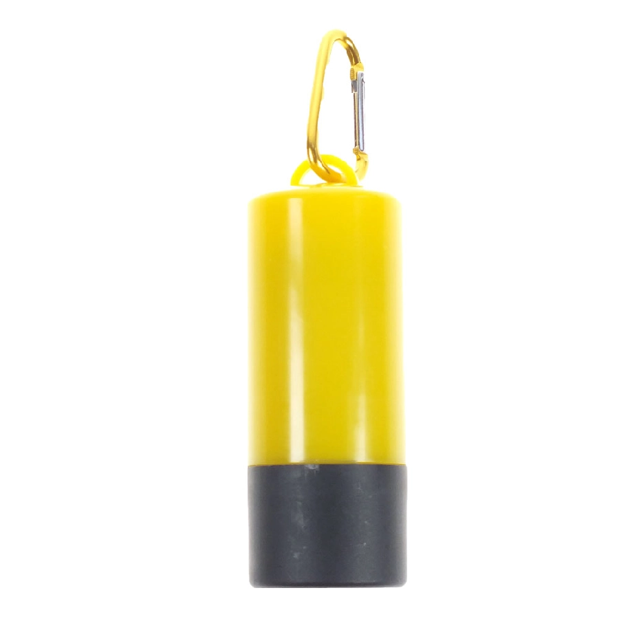 Zasobnik z woreczkami na psie odchody, lampka LED V9634-08 żółty