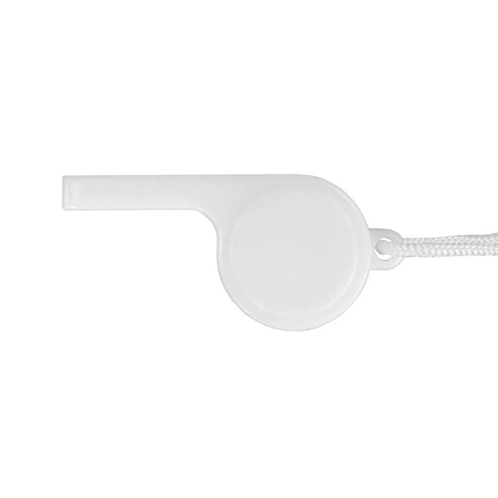 Gwizdek ze sznurkiem V9666-02 biały
