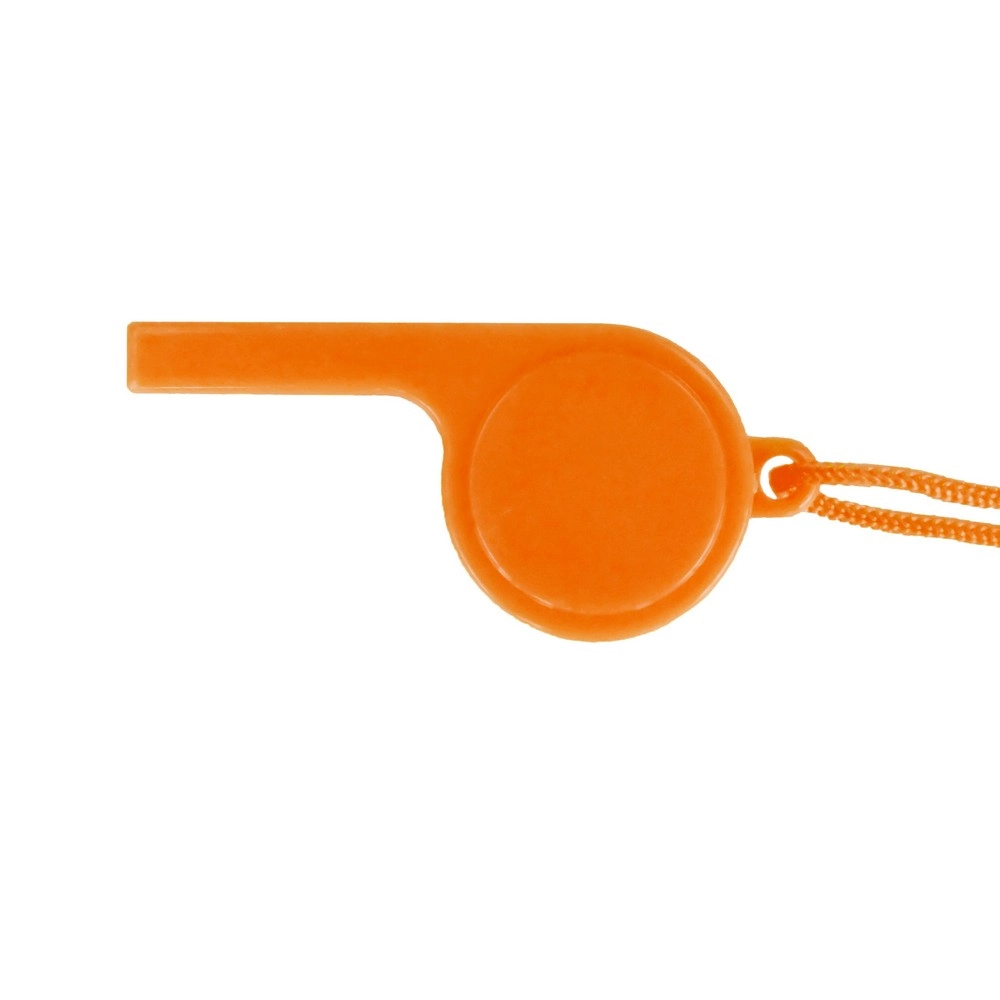 Gwizdek ze sznurkiem V9666-07 pomarańczowy