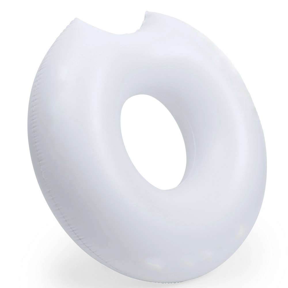 Dmuchany materac plażowy donut V9697-02 biały