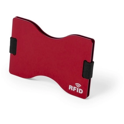 Etui na karty kredytowe, ochrona RFID V9854-05 czerwony