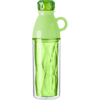 Geometryczna butelka sportowa 500 ml V9870-10 zielony