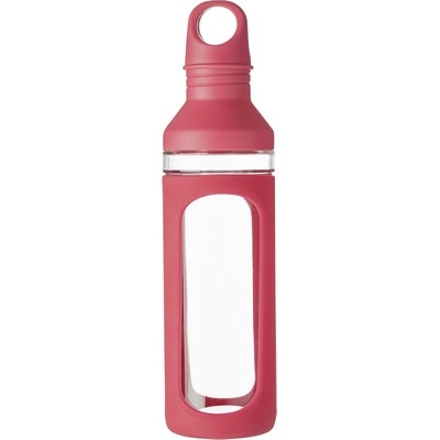 Szklana butelka 590 ml V9874-05 czerwony