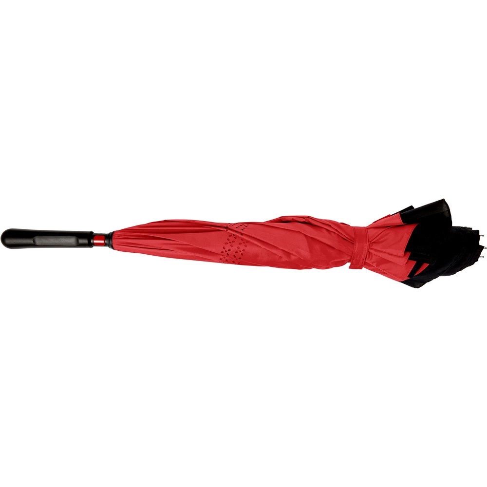 Odwracalny parasol manualny V9911-05 czerwony
