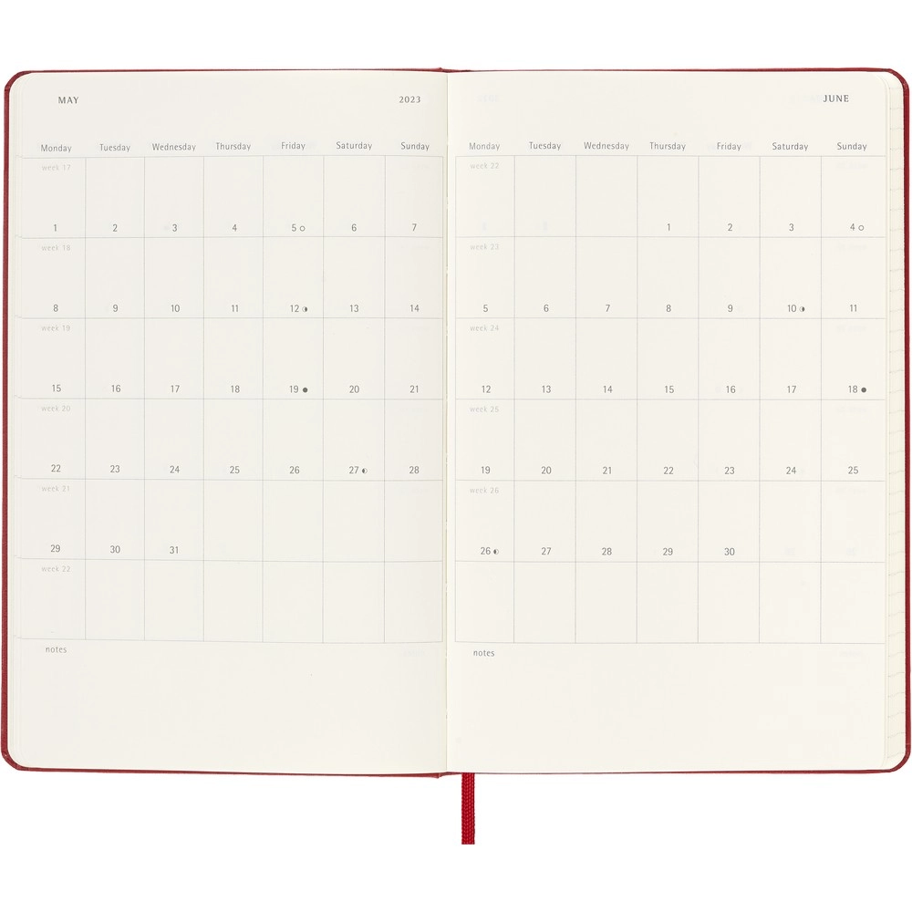 Kalendarz VM394-05-2019 czerwony