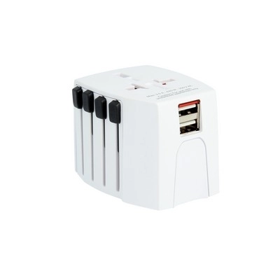 Uniwersalna ładowarka, adapter podróżny SKROSS MUV USB VSK05-02 biały