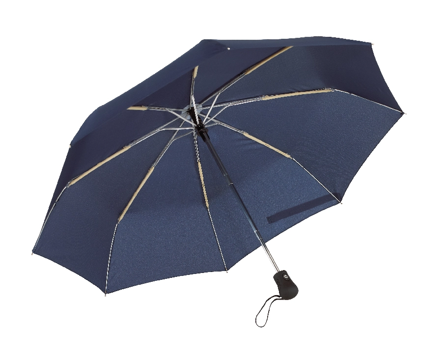 Automatyczny, wiatroodporny, kieszonkowy parasol BORA, granatowy 56-0101180 granatowy