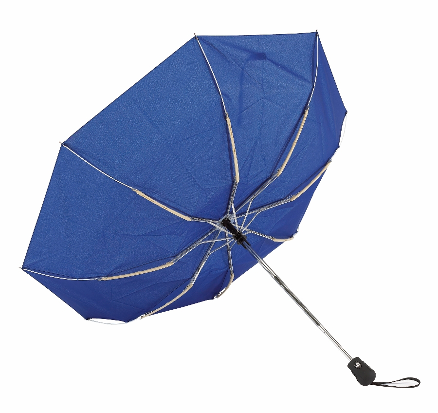 Automatyczny, wiatroodporny, kieszonkowy parasol BORA, niebieski 56-0101184 niebieski