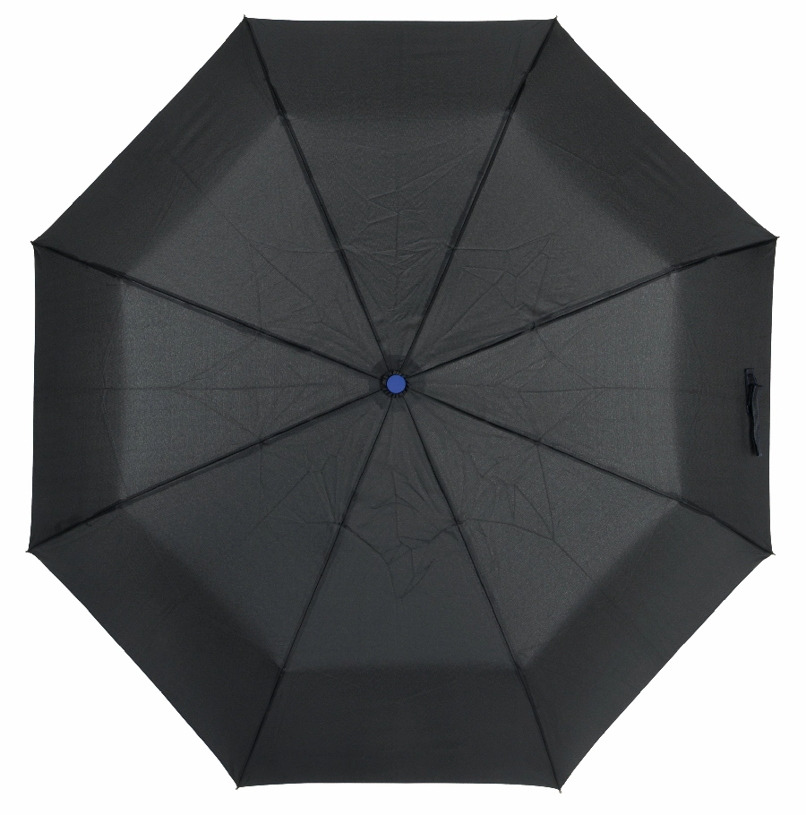 Automatyczny, wiatroodporny, kieszonkowy parasol STREETLIFE, czarny, niebieski 56-0101250 czarny