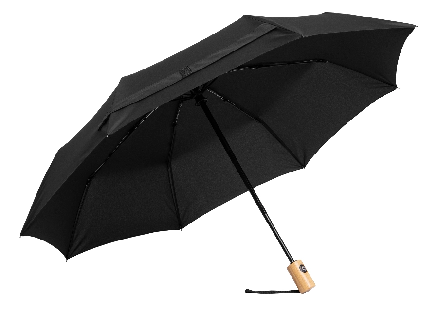 Automatyczny, wiatroodporny parasol kieszonkowy CALYPSO, czarny 56-0101271