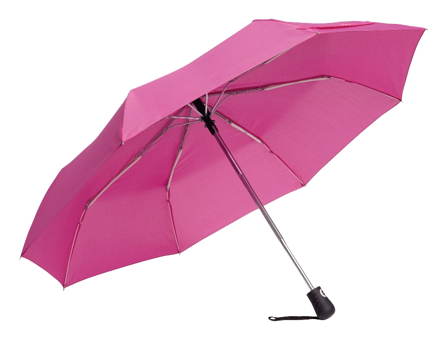 Automatyczny, wiatroodporny, kieszonkowy parasol BORA, ciemnoróżowy 56-0101282