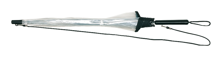 Parasol automatyczny PANORAMIC, czarny, transparentny 56-0102085 czarny