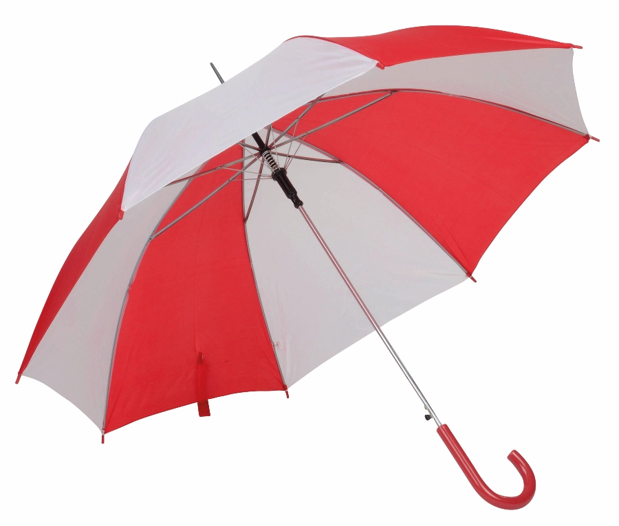 Automatyczny parasol DISCO, biały, czerwony 56-0103011 biały