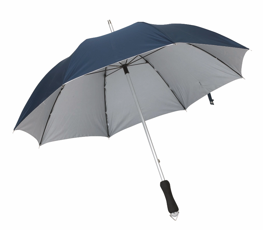 Lekki parasol JOKER, granatowy, srebrny 56-0103180 granatowy