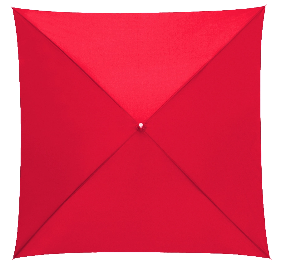 Parasol o kwadratowej czaszy QUATRO, czerwony 56-0103272 czerwony