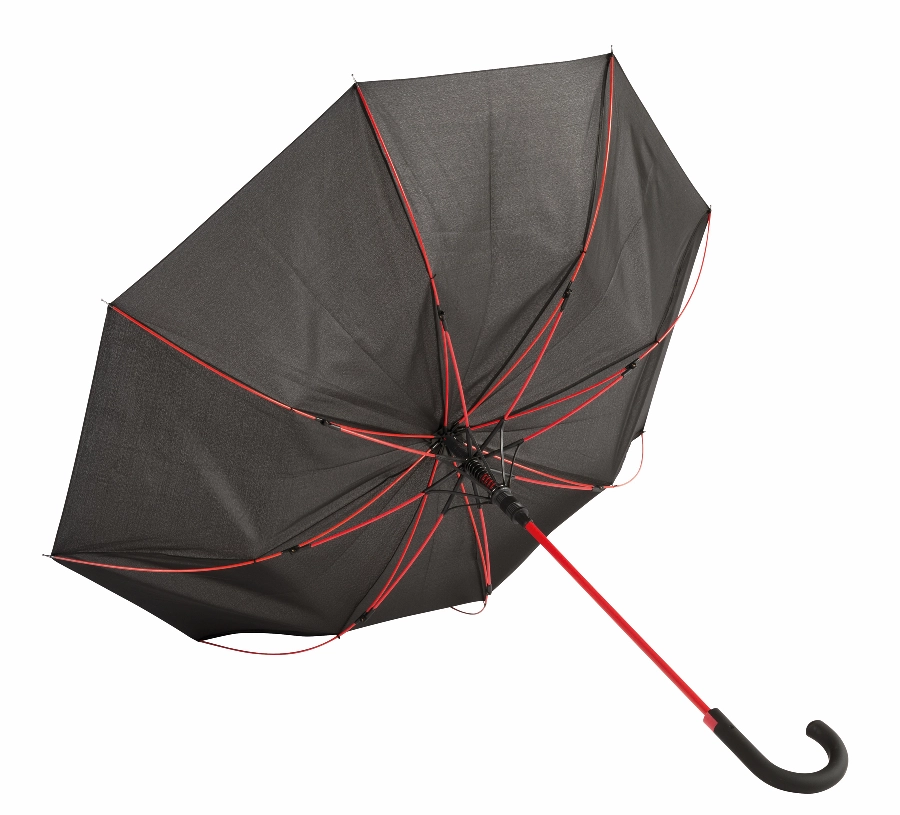 Automatyczny parasol CANCAN, czarny, czerwony 56-0103351 czarny