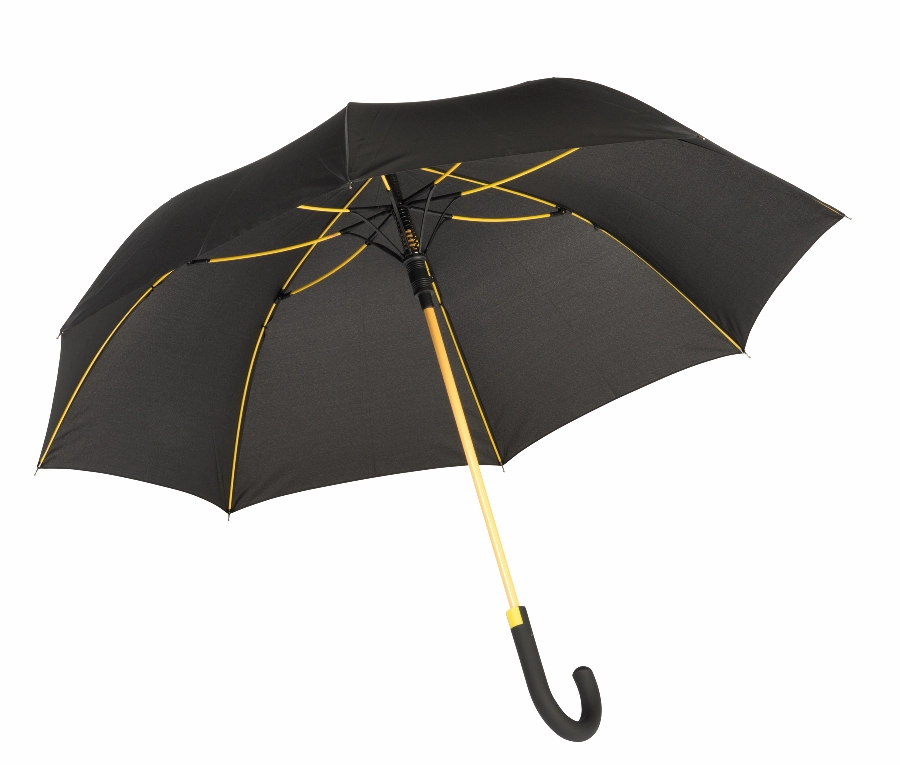 Automatyczny parasol CANCAN, czarny, żółty 56-0103353 czarny
