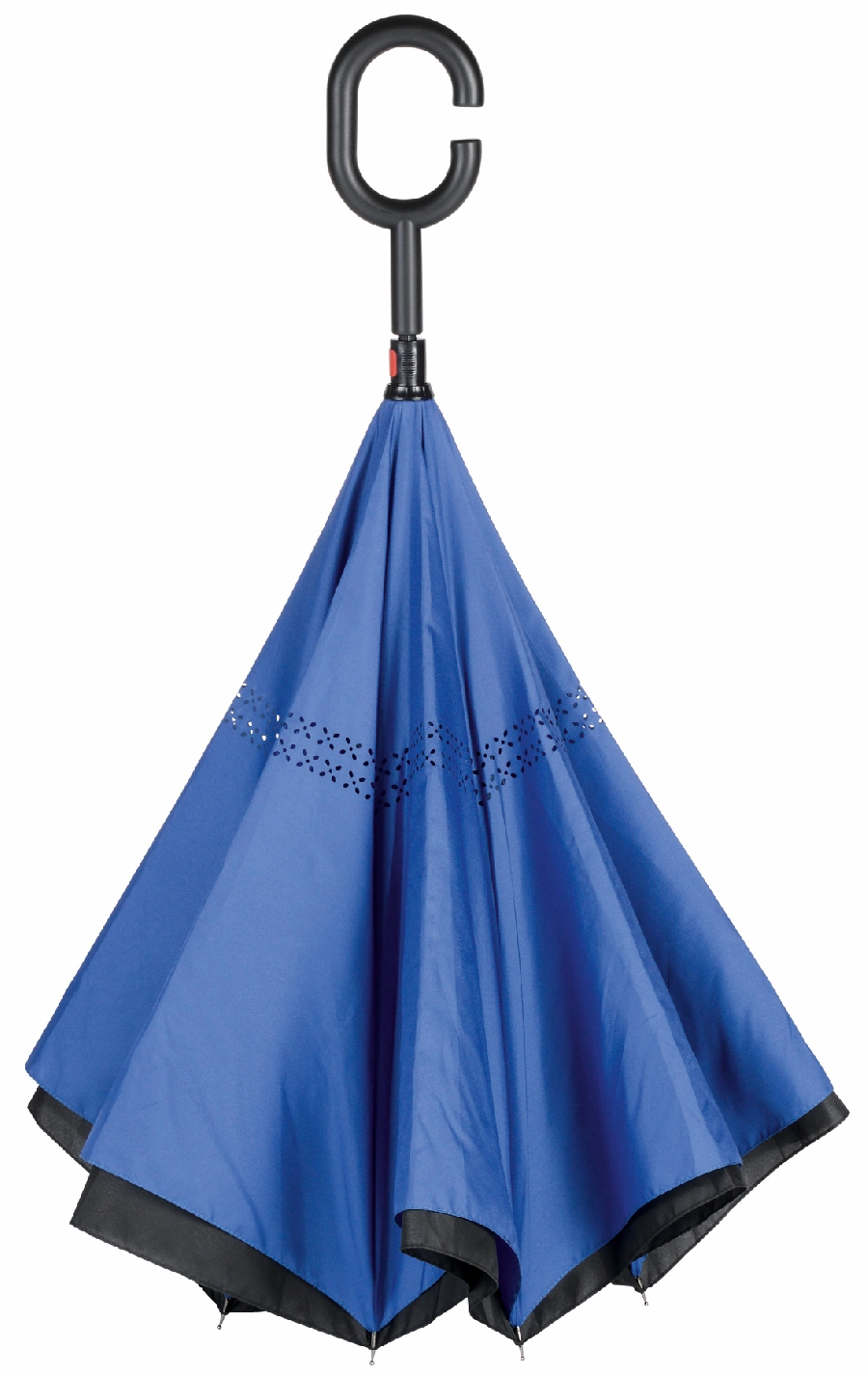 Parasol FLIPPED, czarny, niebieski 56-0103370 niebieski